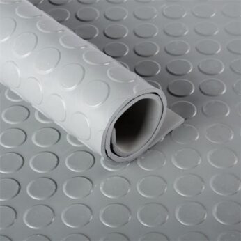 Classic Stud Rubber flooring - Grey